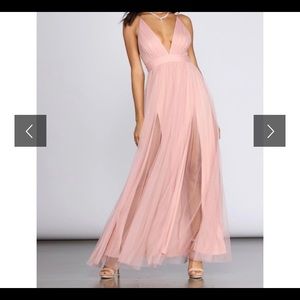 Elisabeth Pleated Tulle Dress